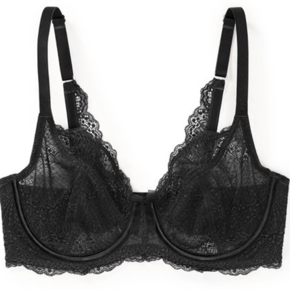 Unlined Plus Wings Back Bra Wings On back - Picture 4 of 8